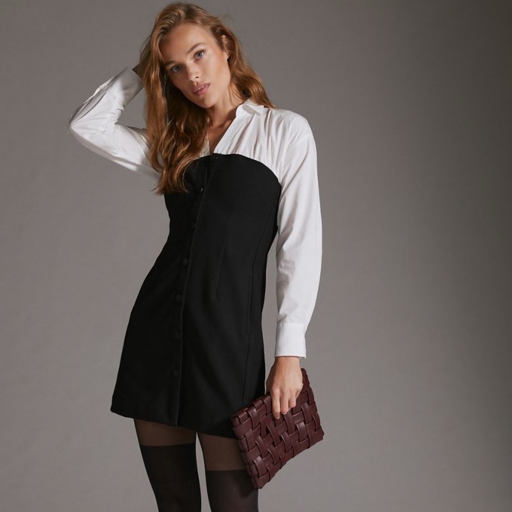 NWT Maeve Black and White Dress